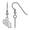 Silver Florida State University FSU Extra Small Dangle Earrings