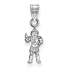 Sterling Silver 1/2in Michigan State University Sparty Pendant