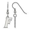 Sterling Silver University of Florida F Dangle Wire Earrings