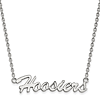 Sterling Silver Indiana University Hoosiers Pendant with 18in Chain