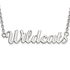 Kansas State University Wildcats Script Necklace Sterling Silver