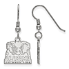 Sterling Silver University of Alabama Big Al Dangle Wire Earrings