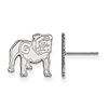 Sterling Silver University of Georgia Standing Bulldog Post Earrings