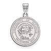 Sterling Silver 3/4in University of Illinois Crest Pendant