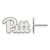 Sterling Silver University of Pittsburgh Small Post Earrings
