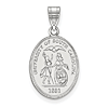 Sterling Silver 3/4in University of South Carolina Oval Crest Pendant