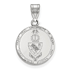 Sterling Silver 5/8in University of Miami Crest Pendant