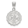 Sterling Silver 5/8in University of Virginia Crest Pendant