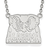 Sterling Silver University of Alabama Big Al Pendant with 18in Chain