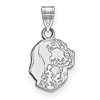 Sterling Silver 1/2in University of Tennessee Smokey Pendant