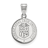 Sterling Silver 5/8in Texas Tech University Crest Pendant