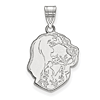 Sterling Silver 3/4in University of Tennessee Smokey Pendant