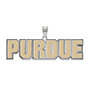Sterling Silver Purdue University Large Enamel Pendant