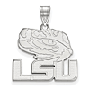 Sterling Silver Large LSU Eye of the Tiger Pendant