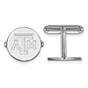 Sterling Silver Texas A&M University Cuff Links