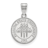 Sterling Silver 5/8in Florida State University Crest Disc Pendant