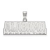 Sterling Silver Alabama Crimson Tide Badge Pendant