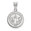 Sterling Silver 5/8in University of Alabama Crest Disc Pendant