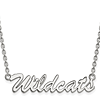 Sterling Silver Wildcats Pendant with 18in Chain