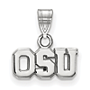 14kt White Gold 1/4in Ohio State University OSU Pendant