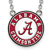 Silver University of Alabama Crimson Tide Enamel 18in Necklace
