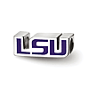 Sterling Silver Louisiana State University LSU Enamel Bead
