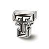 Sterling Silver Texas Tech University Enameled Bead