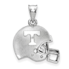 Sterling Silver 3/4in University of Tennessee Football Helmet Pendant