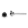 14k White Gold .50 ct tw Black Diamond Stud Earrings