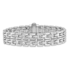 Sterling Silver Fancy Woven Link Bracelet 7.75in
