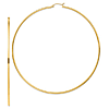 14k Yellow Gold 4in Round Hoop Earrings 2mm