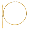 14k Yellow Gold 4in Lightweight Round Hoop Earrings 2mm