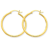 14kt Yellow Gold 1 1/4in Lightweight Classic Hoop Earrings