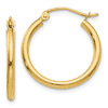 14kt Yellow Gold 3/4in Lightweight Classic Hoop Earrings