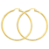 14kt Yellow Gold 2 3/8in Round Hoop Earrings 3mm