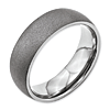 Titanium 7mm Wedding Band with Stone Finish