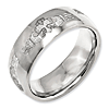 Titanium Domed 8mm Claddagh Wedding Band