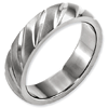Titanium Ring with Swirl Design 6mm