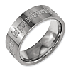 Titanium 8mm Flat Serenity Prayer Ring