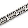 Titanium Bracelet Brushed and Polished Links 8.75in