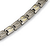 Titanium 14k Inlay Bracelet 8.5in