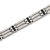 Titanium Bracelet with Black Enamel Accents 8.5in