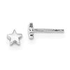 14k White Gold Mini Star Stud Earrings