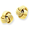 14kt Yellow Gold Triple Knot Earrings