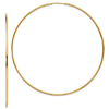 14kt Yellow Gold 2 3/4in Endless Hoop Earrings 1.2mm