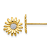 14k Yellow Gold Small Daisy Earrings