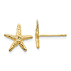 14k Yellow Gold Tiny Starfish Earrings