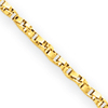 14kt Yellow Gold 1mm Twisted Box Link Chain
