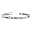 14k White Gold 1 ct tw Diamond Curb Link Bracelet