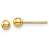 14kt Yellow Gold 3mm Ball Post Earrings